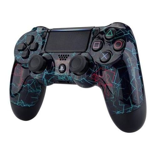  ModdedZone Blue Fire Ps4 PRO Rapid Fire Custom Modded Controller 40 Mods for FPS Games Fortnite & More