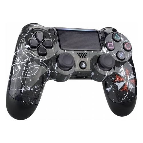  ModdedZone Blue Fire Ps4 PRO Rapid Fire Custom Modded Controller 40 Mods for FPS Games Fortnite & More