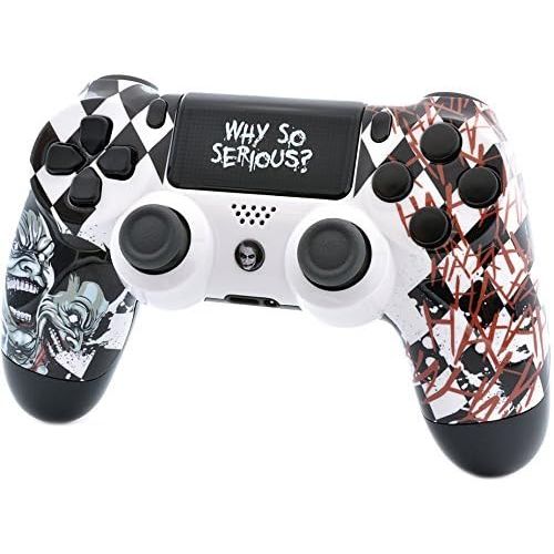  ModdedZone Blue Fire Ps4 PRO Rapid Fire Custom Modded Controller 40 Mods for FPS Games Fortnite & More