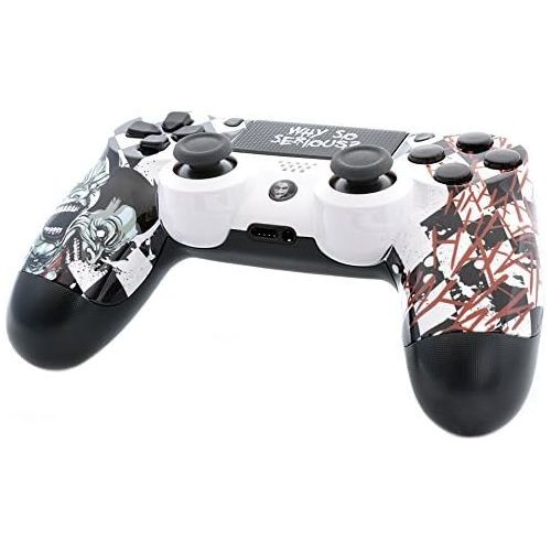  ModdedZone Blue Fire Ps4 PRO Rapid Fire Custom Modded Controller 40 Mods for FPS Games Fortnite & More