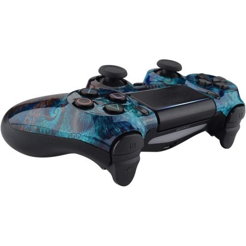  ModdedZone Blue Fire Ps4 PRO Rapid Fire Custom Modded Controller 40 Mods for FPS Games Fortnite & More