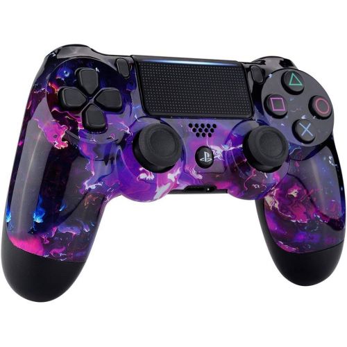  ModdedZone Blue Fire Ps4 PRO Rapid Fire Custom Modded Controller 40 Mods for FPS Games Fortnite & More