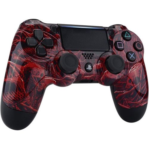  ModdedZone Blue Fire Ps4 PRO Rapid Fire Custom Modded Controller 40 Mods for FPS Games Fortnite & More