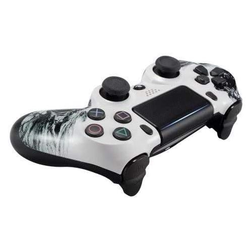  ModdedZone ALL-SEEING EYE PS4 PRO Rapid Fire Custom Modded Controller 40 Mods for All Major Shooter Games, Quick Scope Sniper Breath & More (CUH-ZCT2U)