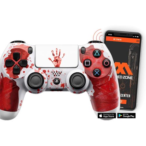  ModdedZone ALL-SEEING EYE PS4 PRO Rapid Fire Custom Modded Controller 40 Mods for All Major Shooter Games, Quick Scope Sniper Breath & More (CUH-ZCT2U)