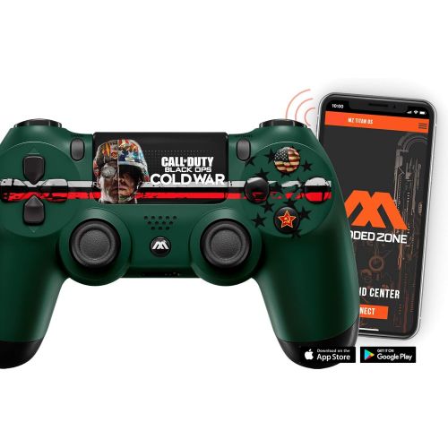  ModdedZone ALL-SEEING EYE PS4 PRO Rapid Fire Custom Modded Controller 40 Mods for All Major Shooter Games, Quick Scope Sniper Breath & More (CUH-ZCT2U)