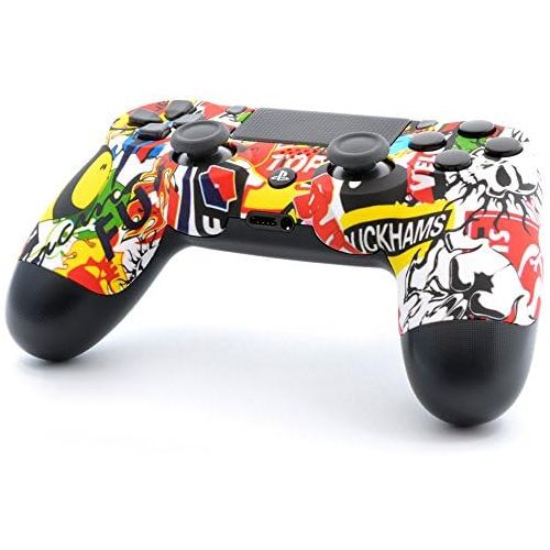  ModdedZone MASK PS4 PRO Rapid Fire Custom Modded Controller 40 Mods for All Major Shooter Games, Fortnite & More, custom LED (CUH-ZCT2U)