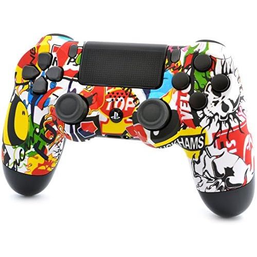  ModdedZone MASK PS4 PRO Rapid Fire Custom Modded Controller 40 Mods for All Major Shooter Games, Fortnite & More, custom LED (CUH-ZCT2U)