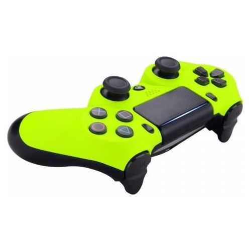  ModdedZone Soft Neon Custom PS4 PRO Rapid Fire Custom Modded Controller 40 Mods for All Major Shooter Games, Fortnite & More (CUH-ZCT2U)