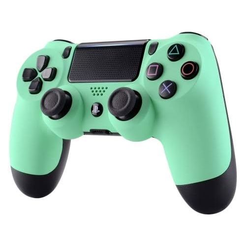  ModdedZone Soft Neon Custom PS4 PRO Rapid Fire Custom Modded Controller 40 Mods for All Major Shooter Games, Fortnite & More (CUH-ZCT2U)