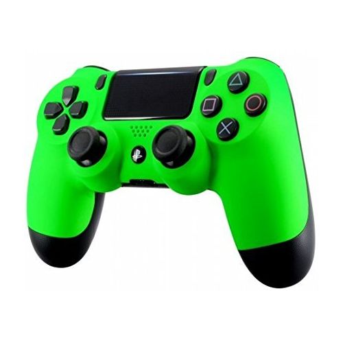  ModdedZone Soft Neon Custom PS4 PRO Rapid Fire Custom Modded Controller 40 Mods for All Major Shooter Games, Fortnite & More (CUH-ZCT2U)