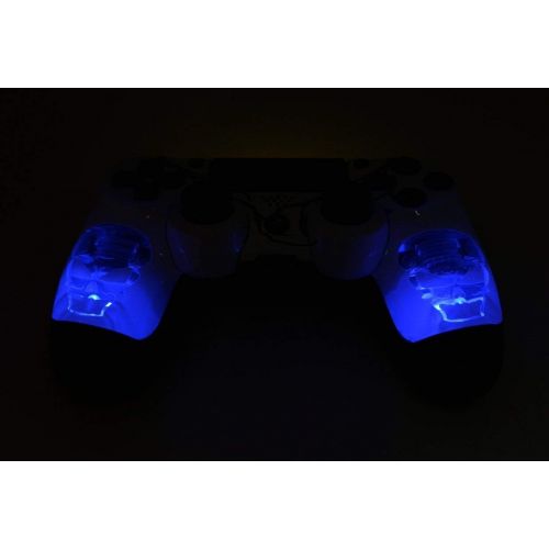  ModdedZone Zombie PS4 PRO Rapid Fire Custom Modded Controller 40 Mods for All Shooter Games, Auto Aim, Quick Scope Sniper Breath, Fortnite (CUH-ZCT2U)
