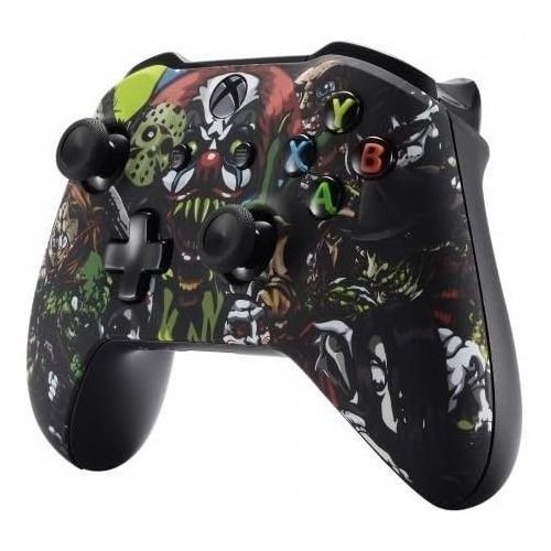  ModdedZone Scary Party Xbox One S  X Rapid Fire Custom Modded Controller 40 Mods for All Major Shooter Games WW2 (with 3.5 jack)