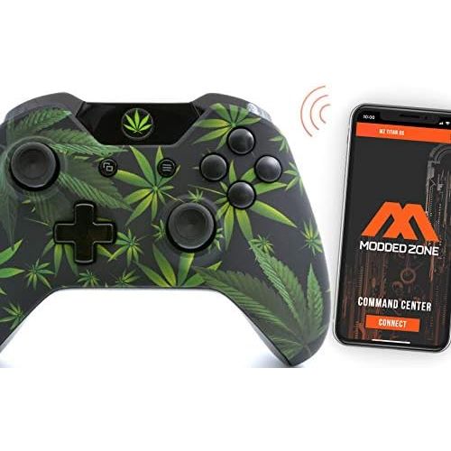  ModdedZone Soft Touch 420 Black Xbox One Rapid Fire Custom Modded Controller 40 Mods for All Major Shooter Games, Auto Aim, Quick Scope, Auto Run, Sniper Breath, Jump Shot, Active Reload & Mo