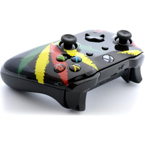  ModdedZone Glossy 420 Xbox One S Rapid Fire Custom Modded Controller 40 Mods for All Major Shooter Games, Auto Aim, Quick Scope, Auto Run, Sniper Breath, Jump Shot, Active Reload & More (with