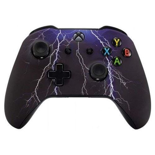  ModdedZone Violet Xbox One SX Rapid Fire Custom Modded Controller 40 Mods for All Major Shooter Games WW2 Fortnite (with 3.5 jack)