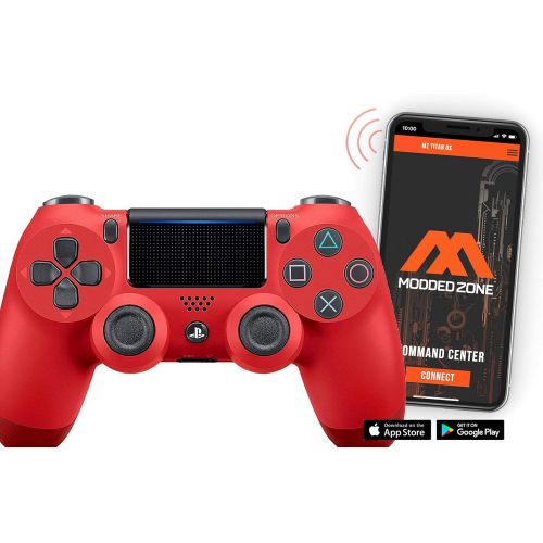  ModdedZone Standard Black Custom PS4 PRO Rapid Fire Custom Modded Controller 40 Mods for All Major Shooter Games, Auto Aim, Quick Scope, Auto Run, Sniper Breath, Jump Shot, Active Reload & Mo