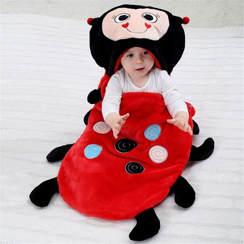  MODEOK Ladybug Envelope Baby Sleeping Bag Sleeveless Newborn Winter Warm Swaddle- Newborn Infant Baby...