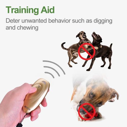  [아마존 핫딜]  [아마존핫딜]Modus Anti Barking Device, Ultrasonic Dog Bark Deterrent and 2 in 1 Dog Training Aid Control Range of 16.4 Ft w/Anti-Static Wrist Strap LED Indicate 100% Safe Walk a Dog Outdoor