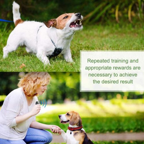  [아마존 핫딜]  [아마존핫딜]Modus Anti Barking Device, Ultrasonic Dog Bark Deterrent and 2 in 1 Dog Training Aid Control Range of 16.4 Ft w/Anti-Static Wrist Strap LED Indicate 100% Safe Walk a Dog Outdoor