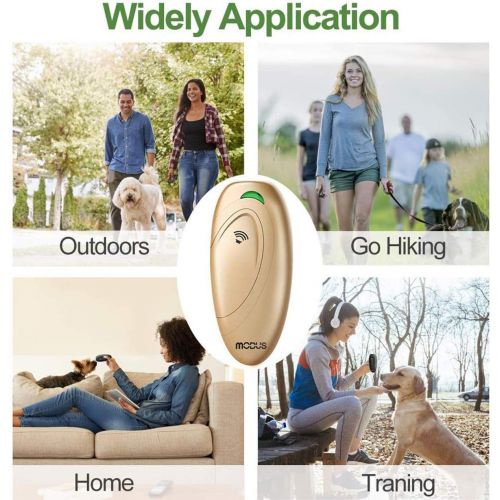  [아마존 핫딜]  [아마존핫딜]Modus Anti Barking Device, Ultrasonic Dog Bark Deterrent and 2 in 1 Dog Training Aid Control Range of 16.4 Ft w/Anti-Static Wrist Strap LED Indicate 100% Safe Walk a Dog Outdoor