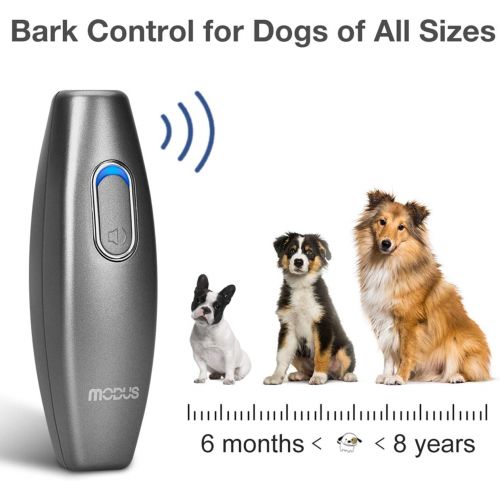  [아마존 핫딜] MODUS Bark Control Device - Ultrasonic Dog Bark Deterrent, 2 in 1 Dog Behavior Training Tool of 16.4 Ft Effective Control Range, Safe to use, with LED Indicator/Wrist Strap Outdoor