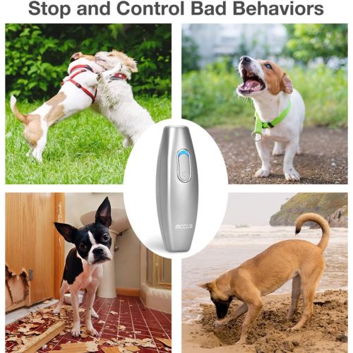  [아마존 핫딜] MODUS Bark Control Device - Ultrasonic Dog Bark Deterrent, 2 in 1 Dog Behavior Training Tool of 16.4 Ft Effective Control Range, Safe to use, with LED Indicator/Wrist Strap Outdoor