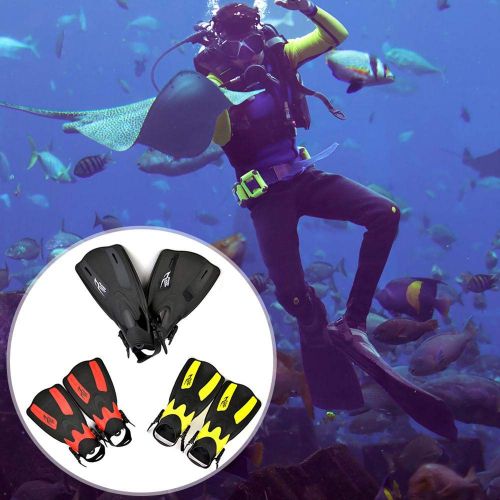  MOGOI Schnorchelflossen, Leichte Tauchflossen Verstellbare Reisegroesse Kurze Schwimmflossen Zum Schnorcheln Tauchen Erwachsene Manner Womens Scuba Offene Ferse Schwimmen Flossen.