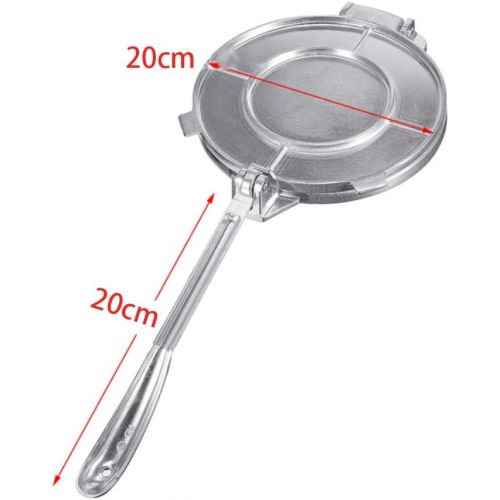  [아마존베스트]MOIAK 8 Inch Tortilla Press w/Foldable Handle, Non-Stick Aluminum Tortilla Maker Press Pan for make Homemade Tortillas or Tacos, Kitchen Bakeware Accessories Pie Make Press Tool