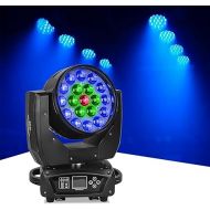 Moving Head Light 19x15W Beam Wash Zoom Stage Lights RGBW 4 in1 LED DJ Lights DMX Control for Stage Effect Dj Disco Nightclub and Party
