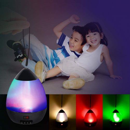  [ Newest Vision ] Star Light Rotating Projector, MOKOQI Night Lighting Star Moon Projection Lamp 4 LED Bulbs 4 Modes with Timer Auto Shut-Off & Hanging Strap for Kids Baby Bedroom