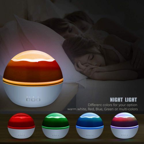  [아마존 핫딜]  [아마존핫딜]Star Projector Sky Night Lamp, MOKOQI Starry Sky/Ocean World 2-in-1 Lighting Night Lights, Rotating...