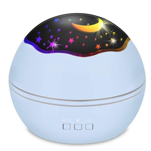  [아마존 핫딜]  [아마존핫딜]Star Projector Sky Night Lamp, MOKOQI Starry Sky/Ocean World 2-in-1 Lighting Night Lights, Rotating...