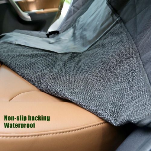  [아마존핫딜][아마존 핫딜] MOKOQI Pet Car Seat Cover with Side Flaps, Universal Waterproof Dog Back Soft Seat Covers Hammock Cat Car Bench Non-Slip Protector for Trucks SUV Car Family Travel