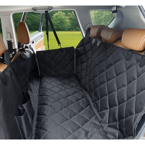  [아마존핫딜][아마존 핫딜] MOKOQI Pet Car Seat Cover with Side Flaps, Universal Waterproof Dog Back Soft Seat Covers Hammock Cat Car Bench Non-Slip Protector for Trucks SUV Car Family Travel