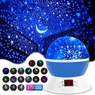 [아마존 핫딜] MOKOQI Star Projector Night Lights for Kids with Timer, Gifts for 1-14 Year Old Girl and Boy, Room Lights for Kids Glow in The Dark Stars and Moon can Make Child Sleep Peacefully a