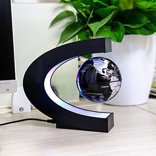  [아마존베스트]MOKOQI Magnetic Levitating Globe with LED Light, Cool Tech Gift for Men Father Boys, Birthday Gifts for Kids, Floating Globes World Desk Gadget Decor in Office Home /Display Frame