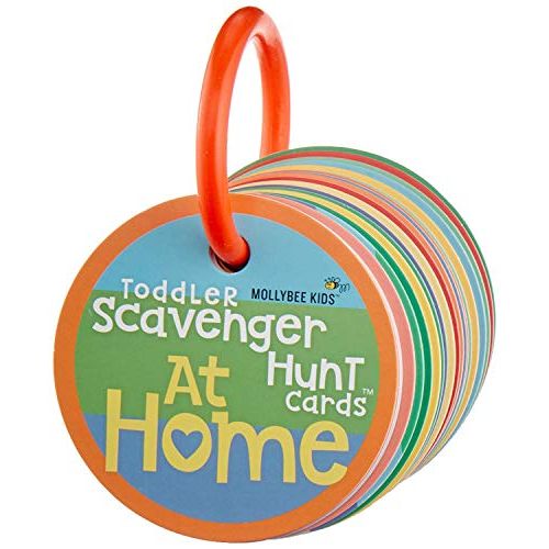  [아마존베스트]MOLLYBEE KIDS Toddler Scavenger Hunt Cards at Home - Interactive, Educational, and Mobile First Game Toy for Toddlers Boys Girls Kids 2 3 and Up