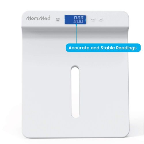  [아마존베스트]MOMMED Baby Scale, Digital Pet Scale, Toddler Scale, Infant Scale with Kg/Lb/Oz to Measure Babies/Pets Accurately(Max: 220 lbs) and Holding Function, Blue Backlight, Height Tray(Max: 29 i