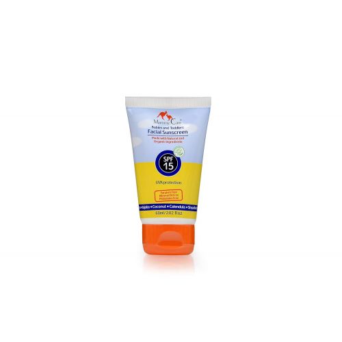  15 SPF Daily Facial Baby Sunscreen [Mommy Care] Safe for Babies, Toddlers and the Whole Family. UVA/UVB Protection Broad Spectrum  Paraben Free  Organic Vegan Sun Protection 2 fl