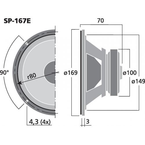  [아마존베스트]-Service-Informationen SP-167E Woofer - 103970