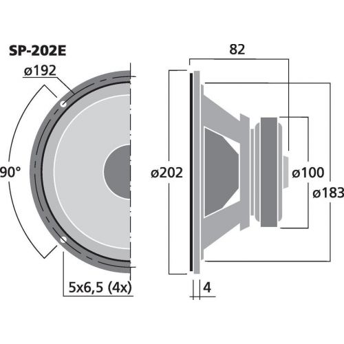  MONACOR SP 202E Woofer 103980