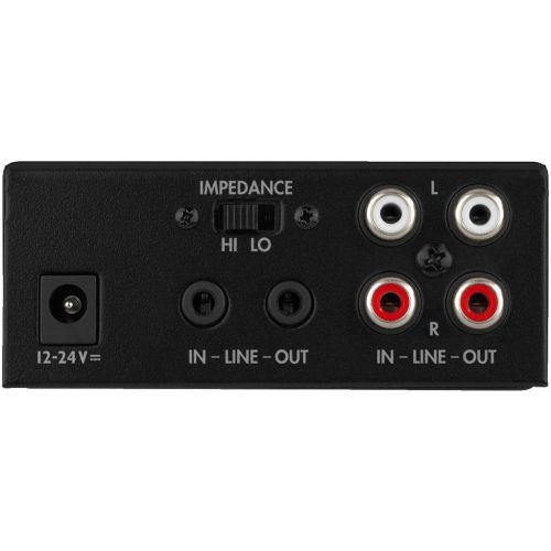  [아마존베스트]MONACOR SLA-35 Stereo Level and Impedance Converter in Black with RCA and Jack Connector