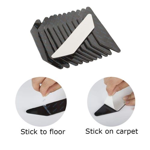  MONIMO Rug Gripper Large Anti-Curly Carpet Tape Carpet Holder, Double Sided Carpet Tape, Non-Slip Carpet Mat Carpet Anti-Slip Renewable Carpet Tape for Corner and Edge Hardwood Floors Rug