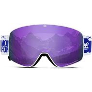 MONKEY FOREST Ski Goggles,Interchangeable Lens Anti-Slip Strap Snowboard Goggles