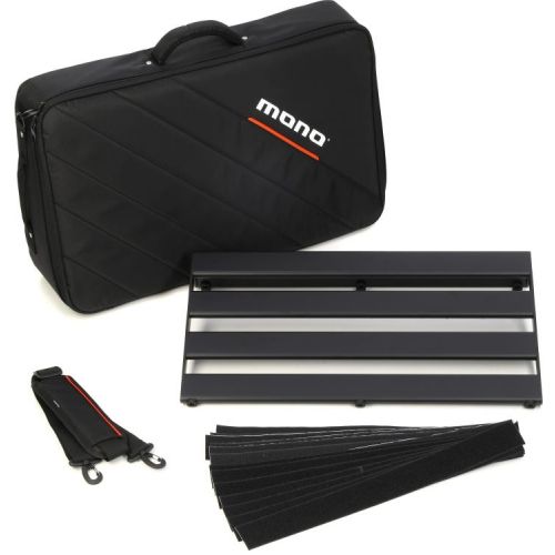  MONO Pedalboard Rail with Stealth Club Case and Power Supply - Medium