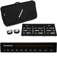 MONO Pedalboard Large With Pro Accessory Case 2.0 and 11-outlet Isolated Power Supply - Black