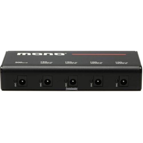  MONO 5-outlet Isolated USB Pedalboard Power Supply - Small