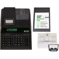 MONROE SYSTEMS FOR BUSINESS Monroe UltimateX Elite Printing Calculator/Adding Machine Bundle with Ribbons, Paper and Foam Calculator Stand