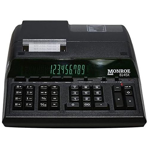  MONROE SYSTEMS FOR BUSINESS Monroe 8145X 14-Digit Printing Calculator with Large Display for Big Budgets